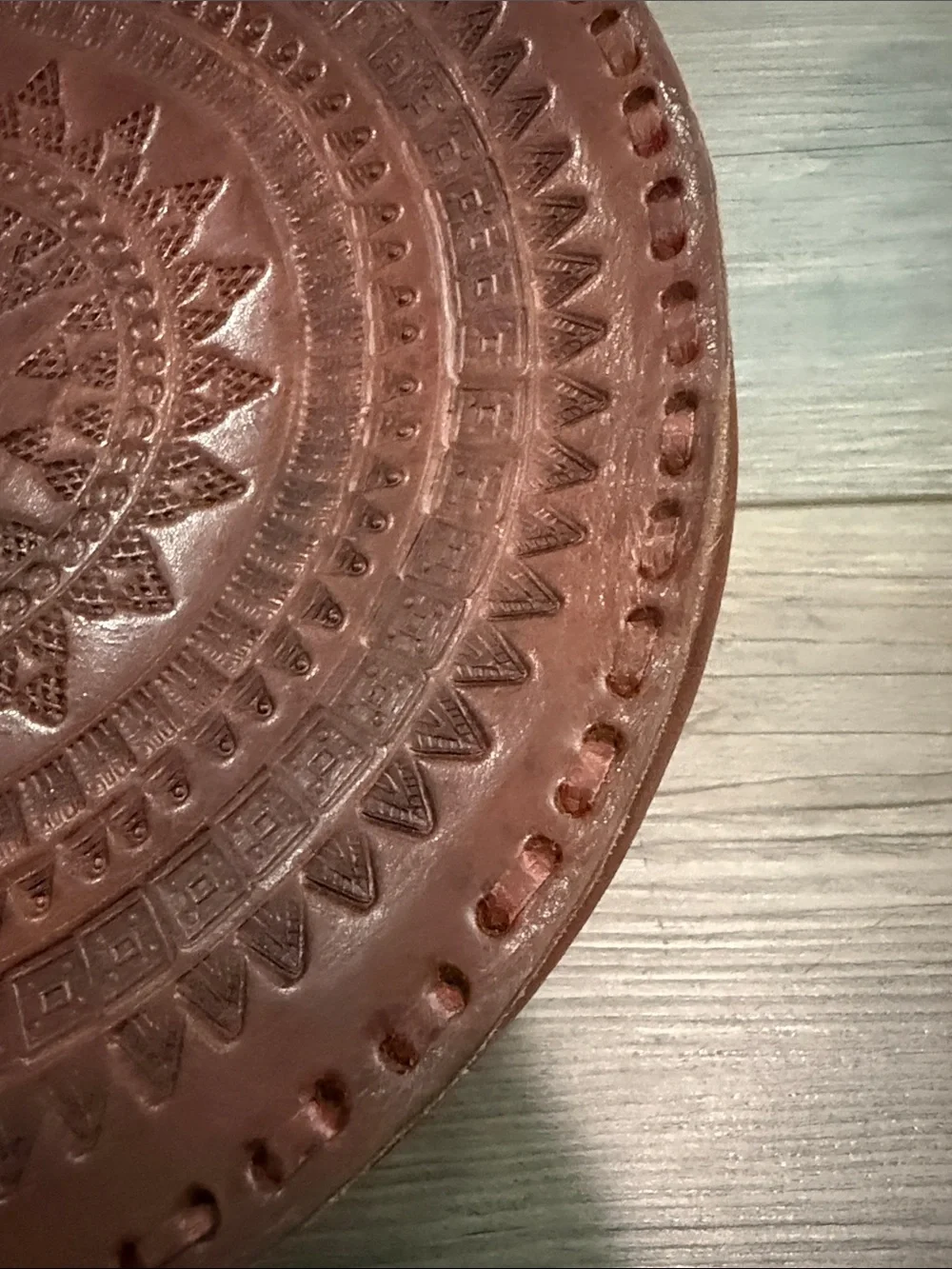 Hand Tooled Large Leather Bag Handmade!!!